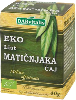 Eko čaj list matičnjaka DARvitalis