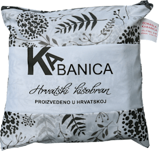 Kabanica - svijetla s cvijećem, vel. S/M Hrvatski kišobran