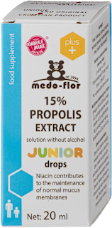 Propolis 15% ekstrakt JUNIOR kapi medo-flor