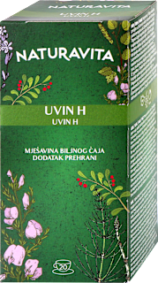 Uvin H biljni čaj, 20 vrećica NATURAVITA