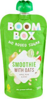 SMOOTHIE pasterizovana kaša - ovsene pahuljice, jabuka, kruška i kivi BOOM BOX