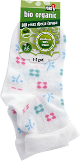 Bio relax dječja čarapa, veličina 2, 1 – 2 god., 1 par  MIRO