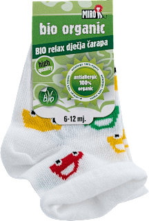 Bio relax dječja čarapa, veličina 1, 6 – 12 mj., 1 par  MIRO