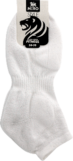 Style Fitness unisex sokna – bijela, veličina 40 – 41, 1 par  MIRO