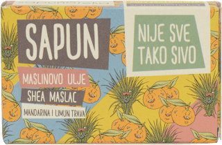 Kruti sapun – mandarina & limunska trava sapunoteka