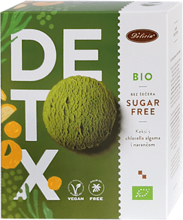 Piškoti z algami klorele in pomarančo Bio Detox Delicia