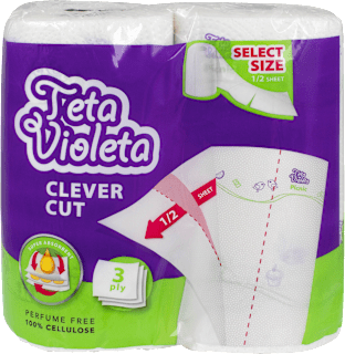 Clever Cut Picnic kuhinjski ubrusi, 3-slojni Teta Violeta