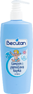 Šampon i pjenušava kupka za djecu 2u1 – aloe vera Becutan