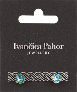 Naušnice – plavi kristal Ivančica Pahor