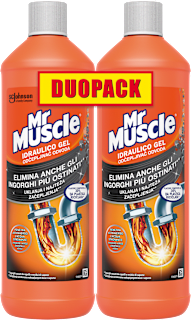 Gel za odčepljivanje odvoda, 2 x 1 l Mr Muscle