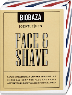 Face & shave sapun za umivanje i brijanje s ugljenom  Biobaza