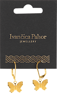 Naušnice – leptir, zlatne Ivančica Pahor