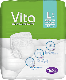 Vita pelene - gaćice za odrasle - L Violeta