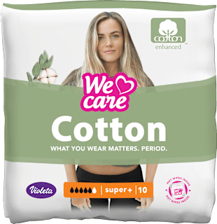 Cotton higijenski ulošci super + We care