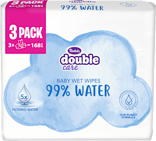 double care vlažne maramice – 99 % voda Violeta