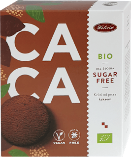 BIO CACAO keksi od pira s kakaom Delicia