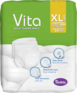 Vita pelene - gaćice za odrasle - XL super Violeta