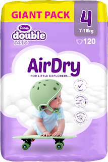 double care pelene AirDry GIANT PACK veličina 4 (7-18kg) Violeta