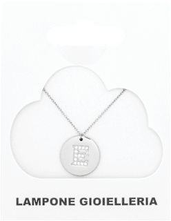 Ogrlica slovo E - Silver Lampone