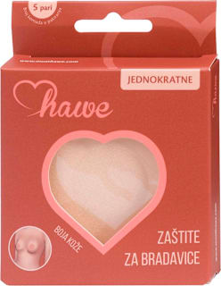 Jednokratne satenske zaštite za bradavice - cvjetić, 5 pari hawe