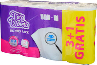 Teta Violeta Premium troslojni ubrusi, 192 listića Violeta