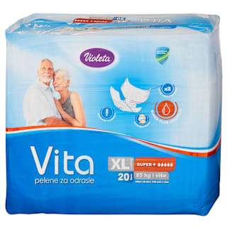 Vita pelene za odrasle - XL super plus Violeta