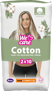Cotton higijenski ulošci super + We care