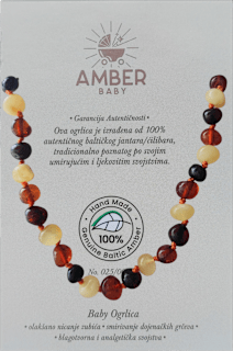 Ćilibar ogrlica - mix Amber