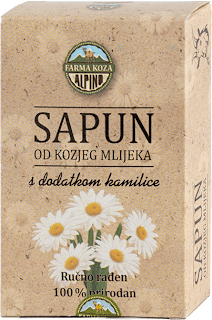 Čvrsti sapun - kozije mlijeko s dodatkom kamilice ALPINO