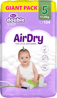 double care pelene AirDry GIANT PACK veličina 5 (11-25kg) Violeta