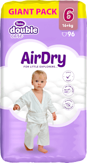 double care pelene AirDry GIANT PACK veličina 6 (16+ kg) Violeta