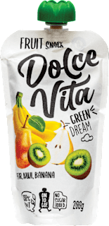 Green Dreams voćni snack - kruška, kivi i banana Dolce Vita