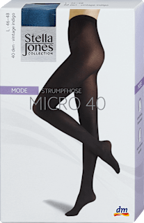 Mode Strumpfhose Micro vintage indigo DEN 40, Gr. 46-48 Stella Jones