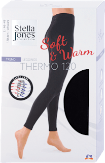 Termo legíny Thermo 120 Soft & Warm, 46-48, čierne Stella Jones