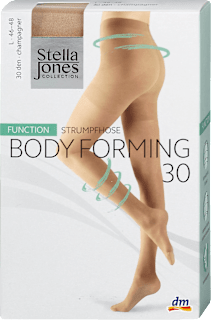 punčochové kalhoty Body Forming 30DEN, velikost L 46-48, champagner Stella Jones