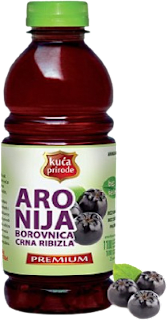 Sok od aronije, borovnice i crne ribizle Kuća Prirode