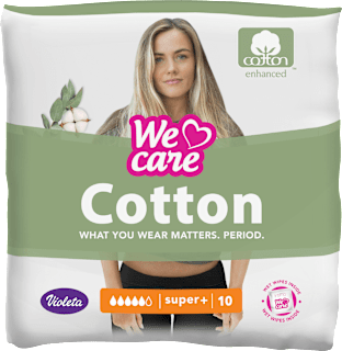 Absorbante super plus din bumbac We care