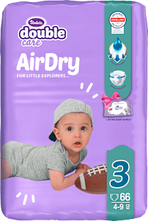 double care AirDry pelene, veličina 3 (4-9 kg) Violeta