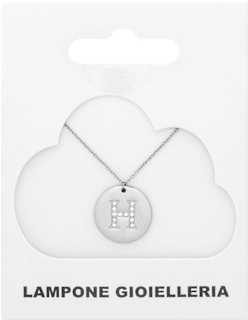 Ogrlica slovo H - Silver Lampone