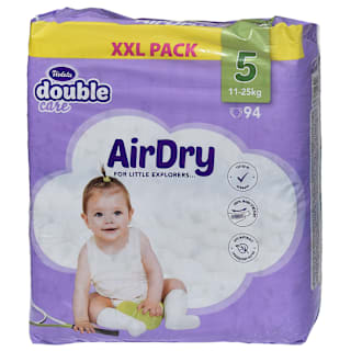 double care pelene AirDry XXL PACK, veličina 5 (11-18 kg) Violeta