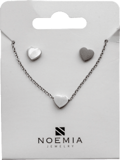 Simple heart set ogrlica i naušnice, više vrsta Noemia