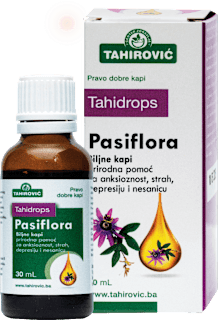 Tahidrops Pasiflora Biljne kapi za anksioznost, strah, depresiju i nesanicu  TAHIROVIĆ