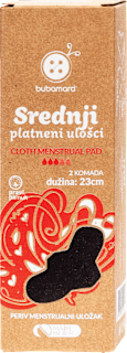 Srednji platneni uložak 23 cm, više vrsta Bubamara