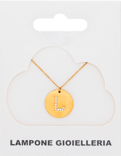Ogrlica slovo L - Gold Lampone