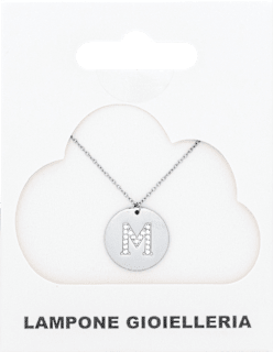 Ogrlica slovo M - Silver Lampone