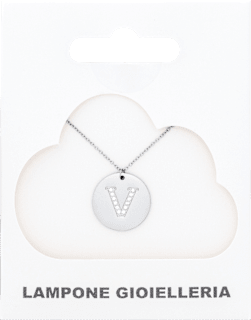 Ogrlica slovo V - Silver Lampone