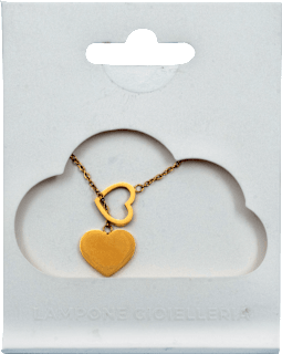 Ogrlica srce - gold Lampone