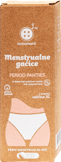 Platnene menstrualne gaćice, vel. XL, više vrsta Bubamara