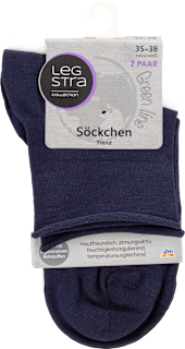 Söckchen Trend in navy und weiß, Gr. 35 - 38 (2 Paar) Legstra