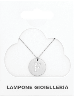 Ogrlica slovo F - Silver Lampone